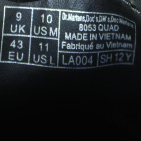 Dr. Martens 8053 Quad Retro Vintage Taupe Platform Derby Oxfords, Size 10 - Picture 9 of 10